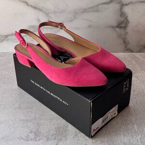 Naturalizer Hot Pink Suede Slingbacks